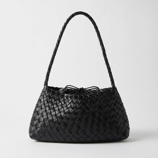 Плетена чанта Roxie - Черно