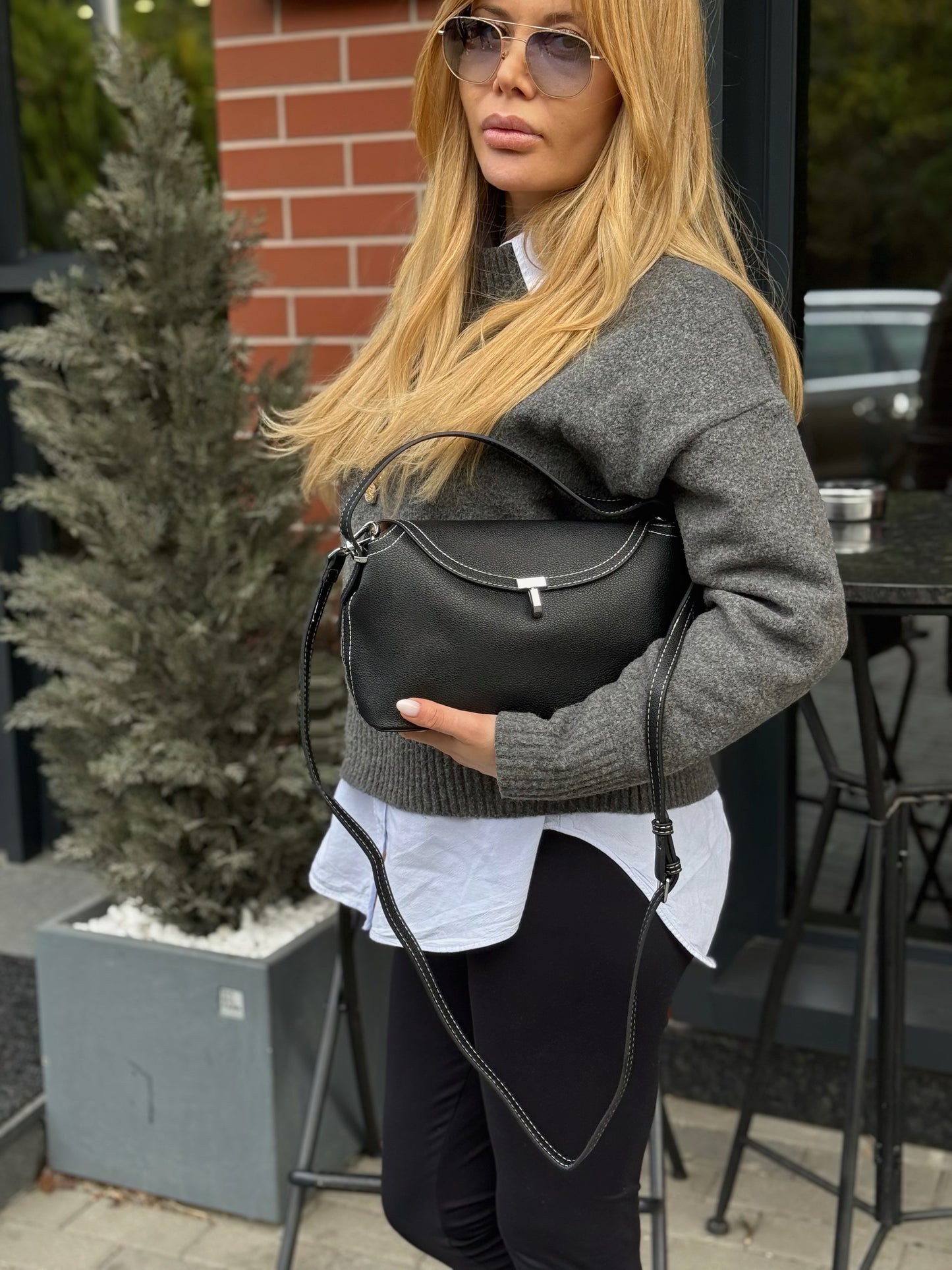 Чанта Eva черно