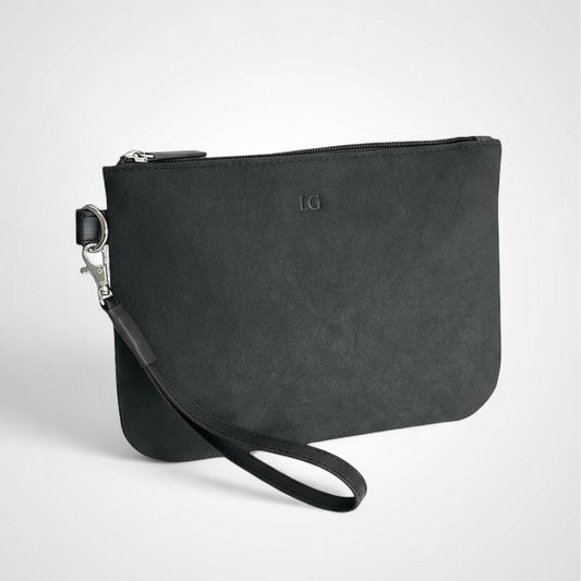 Клъч Алкантара черен